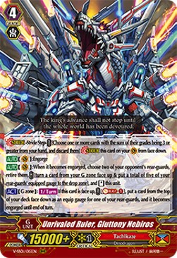 Unrivaled Ruler, Gluttony Nebiros [V Format] (V.1 - Triple Rare)