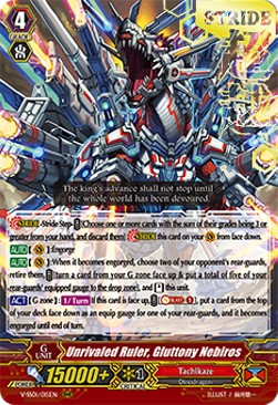 Unrivaled Ruler, Gluttony Nebiros [V Format] (V.2 - Triple Rare)