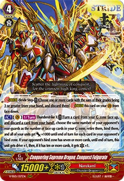 Conquering Supreme Dragon, Conquest Fulgurate [V Format] (V.2 - Triple Rare)