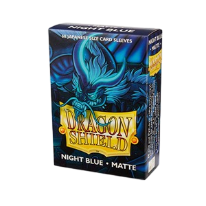 60 Small Dragon Shield Sleeves - Matte Night Blue