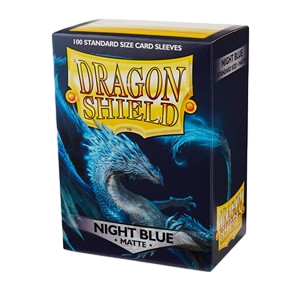 100 Dragon Shield Sleeves - Matte Night Blue