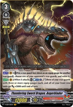 Thundering Sword Dragon, Angerblader [V Format] (V.1 - Vanguard Rare)