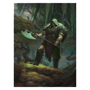 Throne of Eldraine: "Garruk, Cursed Huntsman" Art Print