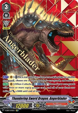 Thundering Sword Dragon, Angerblader [V Format] (V.2 - Special Vanguard Rare)