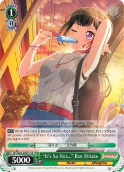 "It's So Hot…" Ran Mitake (V.2 - Super Rare)