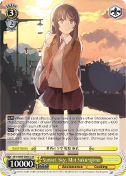 Sunset Sky, Mai Sakurajima (V.2 - Super Rare)