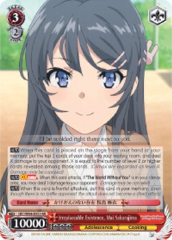 Irreplaceable Existence, Mai Sakurajima (V.1 - Double Rare)