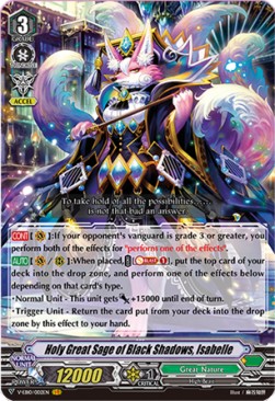 Holy Great Sage of Black Shadows, Isabelle [V Format] (V.1 - Vanguard Rare)