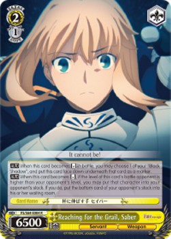 Reaching for the Grail, Saber (V.1 - Rare)