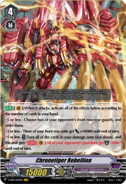 Chronotiger Rebellion [V Format] (V.1 - Vanguard Rare)