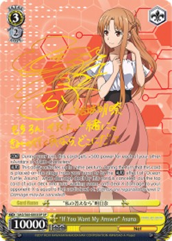 "If You Want My Answer" Asuna (V.2 - Special Rare)