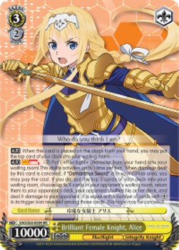 Brilliant Female Knight, Alice (V.1 - Double Rare)