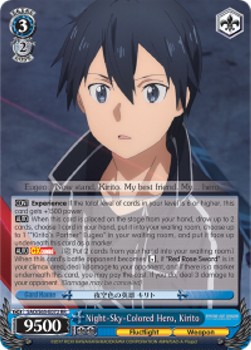 Night-Sky-Colored Hero, Kirito (V.1 - Double Rare)