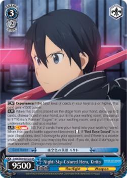 Night-Sky-Colored Hero, Kirito (V.2 - Super Rare)