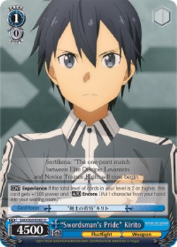 "Swordsman's Pride" Kirito