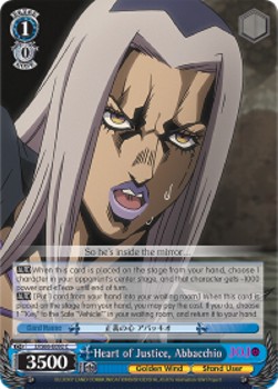 Heart of Justice, Abbacchio