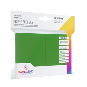 100 Gamegenic Prime Sleeves (Green)