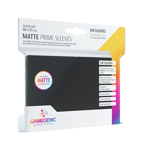 100 Gamegenic Matte Prime Sleeves (Black)