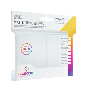 100 Gamegenic Matte Prime Sleeves (White)