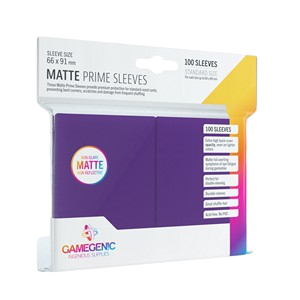 100 Gamegenic Matte Prime Sleeves (Purple)