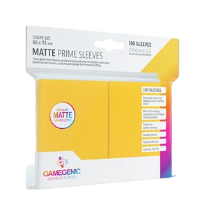 100 Gamegenic Matte Prime Sleeves (Yellow)