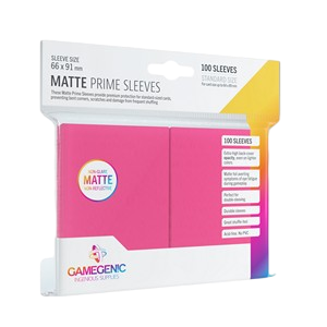 100 Gamegenic Matte Prime Sleeves (Pink)