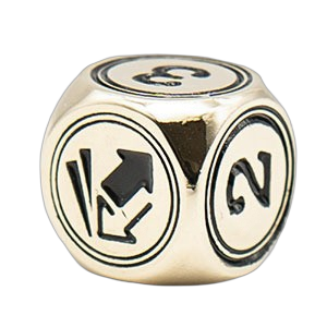 Cardmarket Metal D6 Die (Numerals)