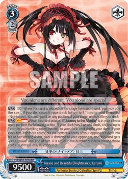 Insane and Beautiful〈Nightmare〉, Kurumi (V.1 - Double Rare)