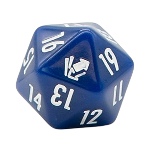 Cardmarket Opaque D20 Die (Blue)