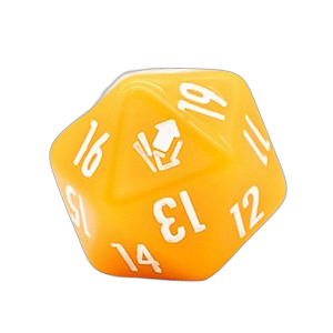 Cardmarket Opaque D20 Die (Orange)