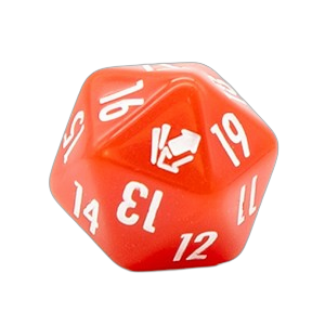 Cardmarket Opaque D20 Die (Red)