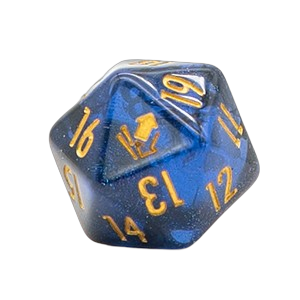 Cardmarket Transparent D20 Die (Universe)