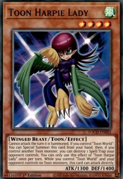 Toon Harpie Lady (V.1 - Super Rare)