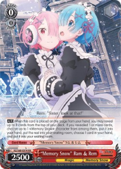 "Memory Snow" Ram & Rem (V.1 - Double Rare)