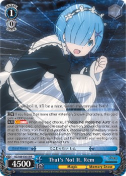 That's Not It, Rem (V.1 - Double Rare)