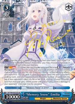 "Memory Snow" Emilia (V.2 - Special Rare)