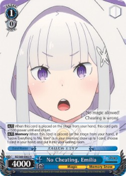 No Cheating, Emilia (V.1 - Rare)