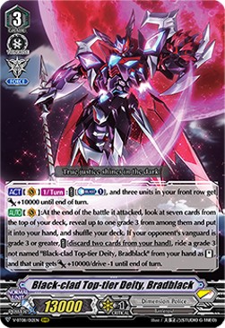 Black-clad Top-tier Deity, Bradblack [V Format] (V.1 - Triple Rare)