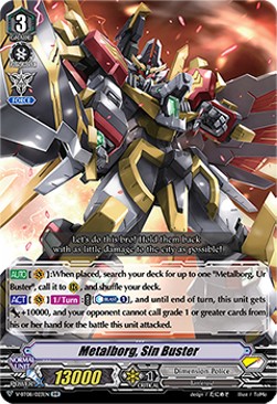 Metalborg, Sin Buster [V Format] (V.1 - Double Rare)