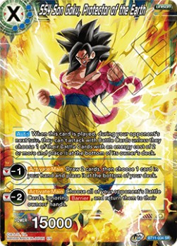 SS4 Son Goku, Protector of the Earth (V.1 - Super Rare)