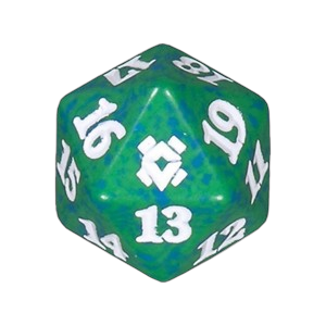 Zendikar Rising: D20 Die (Green)