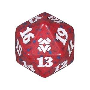 Zendikar Rising: D20 Die (Red)