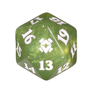 Zendikar Rising: D20 Die (Lime Green)