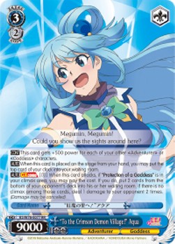 "To the Crimson Demon Village!" Aqua (V.1 - Double Rare)