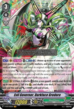 Evil Governor, Darkface Gredora [V Format] (V.1 - Vanguard Rare)