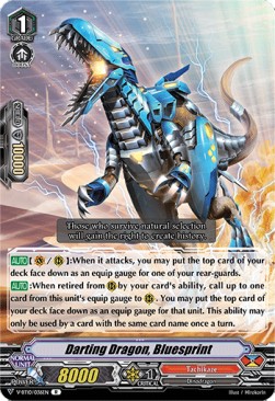 Darting Dragon, Bluesprint [V Format] (V.1 - Rare)