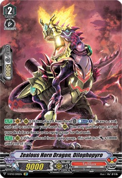 Zealous Horn Dragon, Dilophopyro [V Format] (V.2 - Special Parallel)