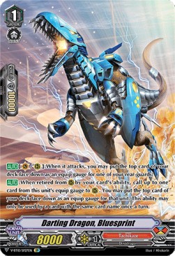 Darting Dragon, Bluesprint [V Format] (V.2 - Special Parallel)