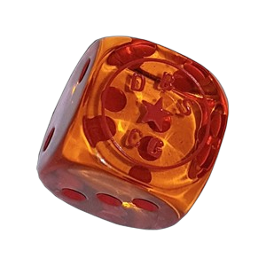 Dragon Ball Super D6 Die (Orange)