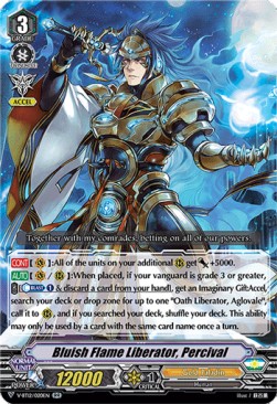 Bluish Flame Liberator, Percival [V Format] (V.1 - Double Rare)